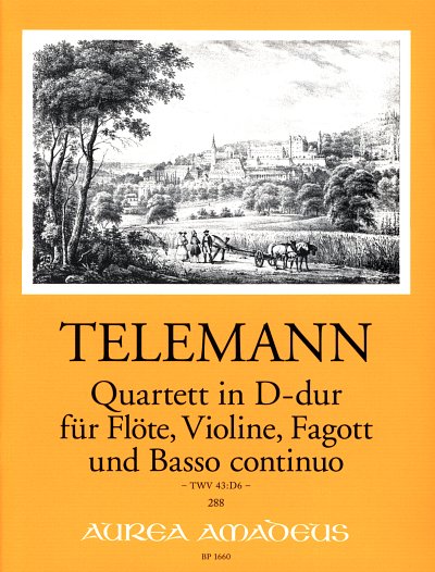 G.P. Telemann: Quartett D-Dur Twv 43:D6 (Pa+St)