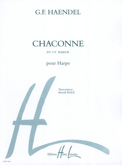G.F. Händel: Chaconne, Hrf