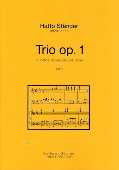 H. Staender: Trio op.1, Klavtrio (Pa+St)