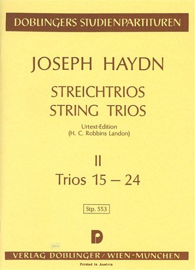 J. Haydn: Trios 2 (Nr 15-24)