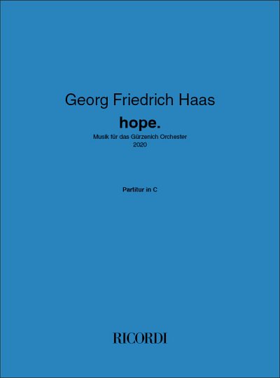 G.F. Haas: hope.