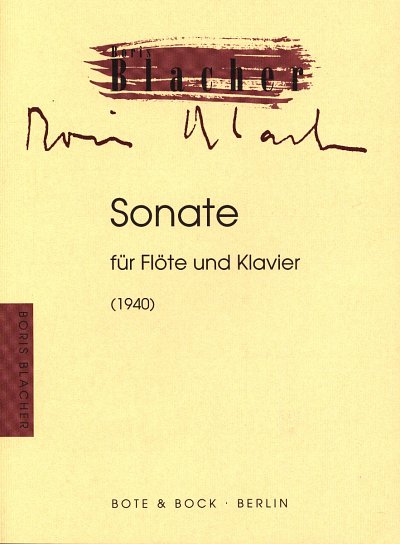B. Blacher: Sonate
