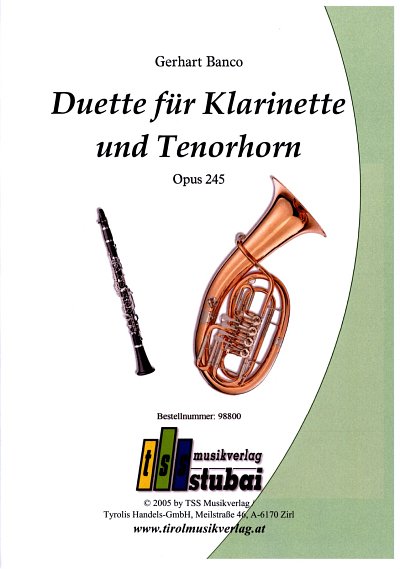 G. Banco: Duette für Klarinette und Tenorhor, KlarThr (Sppa)