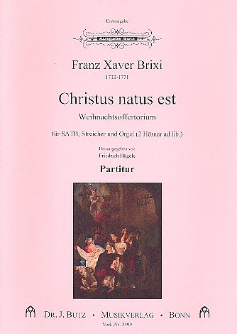 F.X. Brixi: Christus natus est, Gh4StroOrg;H (Part.)