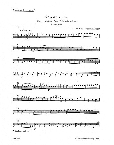 W.A. Mozart: Sämtliche Kirchensonaten 1, StroOrg (VcKb)