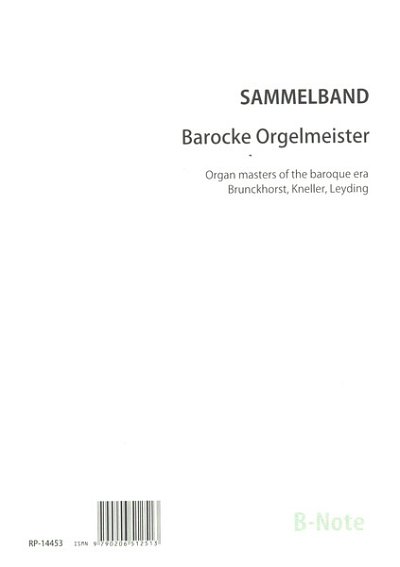  Diverse: Barocke Orgelmeister, Org