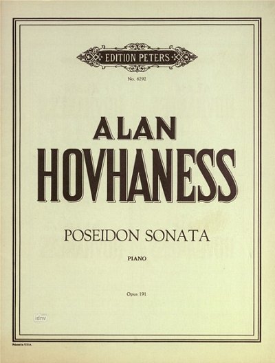 A. Hovhaness: Poseidon Sonate Op 191