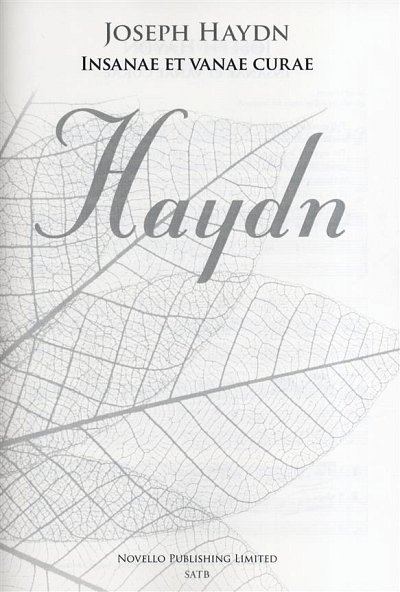 J. Haydn: Insanae Et Vanae Curae (New Engravi, GchOrg (Chpa)