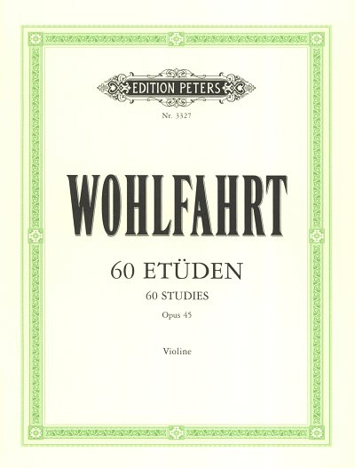 F. Wohlfahrt: 60 Etüden op. 45, Viol