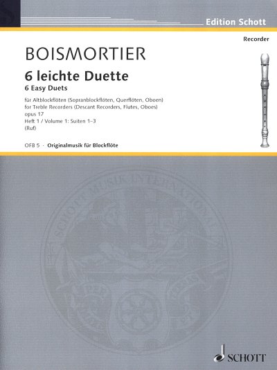 J.B. de Boismortier: 6 leichte Duette op. 17/1, 2Ablf (Sppa)