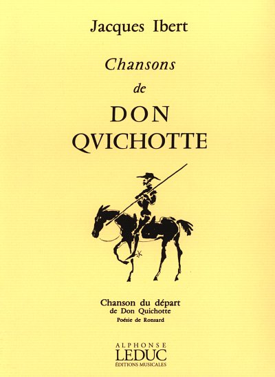 J. Ibert: Chansons De Don Quichotte No.1 - C, GesTiKlav (KA)