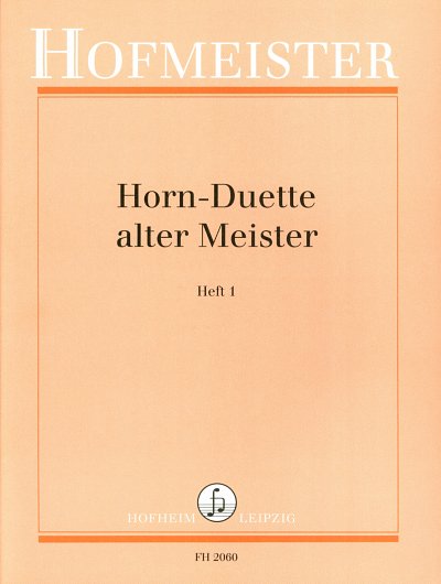 AQ: Horn-Duette alter Meister Band 1 (B-Ware)