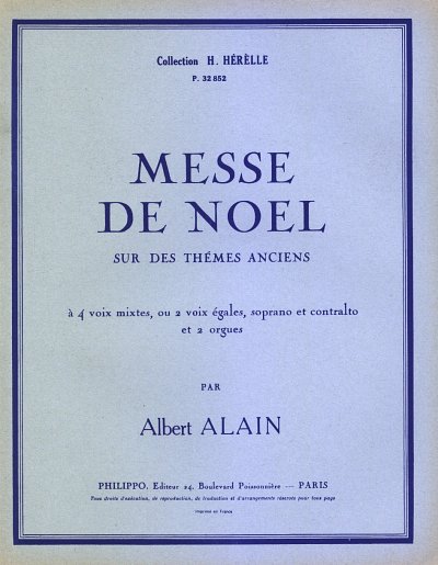 A. Alain: Messe de noël sur thèmes anciens (Bu)