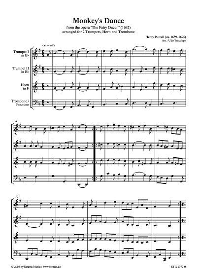 DL: H. Purcell: Monkey's Dance aus der der Oper 