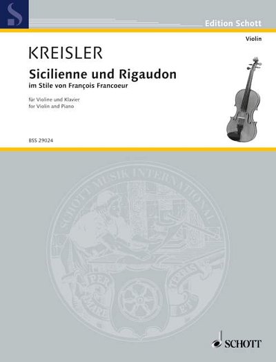 F. Kreisler: Sicilienne and Rigaudon