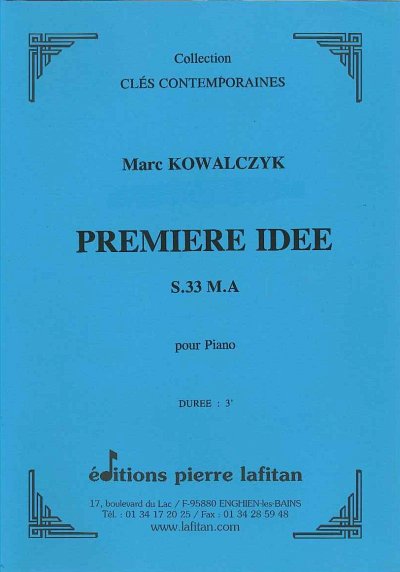 Premiere Idée (S.33 M.A), Klav