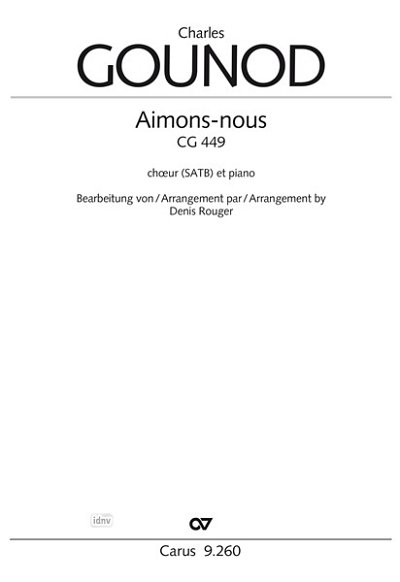 C. Gounod: Aimons-nous, GchKlav (Klavpa)