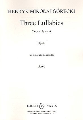 Three Lullabies op. 49