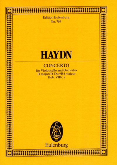 J. Haydn: Konzert D-Dur Hob 7b/2 Op 101 Eulenburg Studienpar