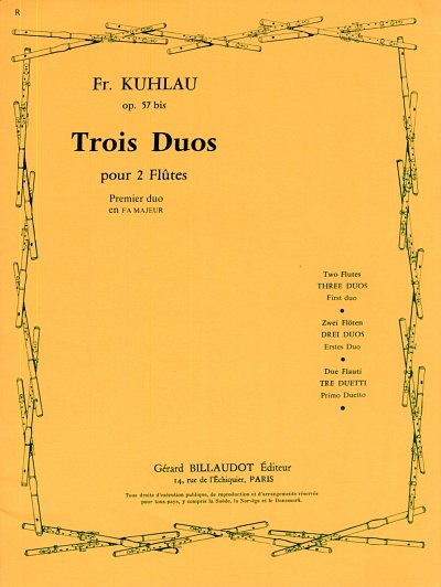F. Kuhlau: Trois Duos op. 57 bis, 2Fl (Stsatz)