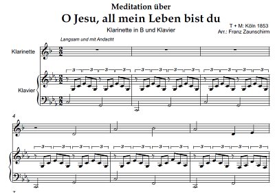 DL: (Traditional): O Jesu, all mein Leben bist, KlarKlv (Par