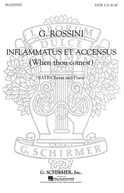 G. Rossini: Inflammatus Et Accensus When Tho, GchKlav (Chpa)