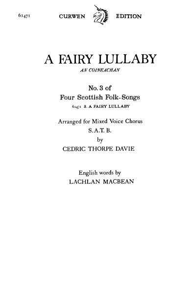 C.T. Davie: A Fairy Lullaby, GchKlav (Chpa)