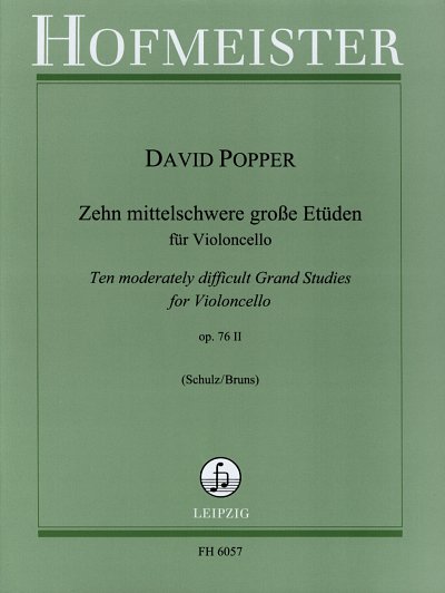 D. Popper: 10 mittelschwere große Etüden op. 76/2, Vc
