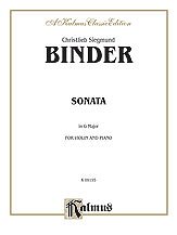 Christlieb Siegmund Binder, Binder, Christlieb Siegmund: Binder: Sonata in G Major