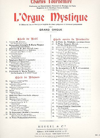 C. Tournemire: L'Orgue mystique Vol.24