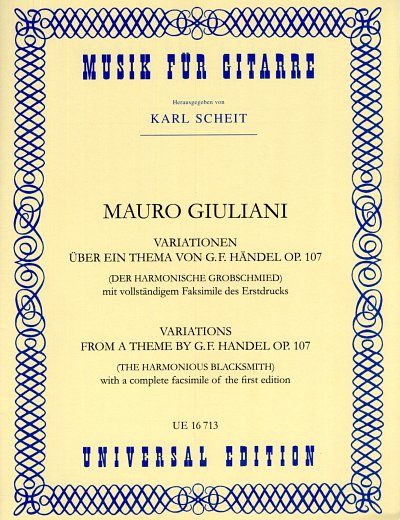M. Giuliani: Variationen über ein Thema von G. F. Händel "Der Harmonische Grobschmied" op. 107