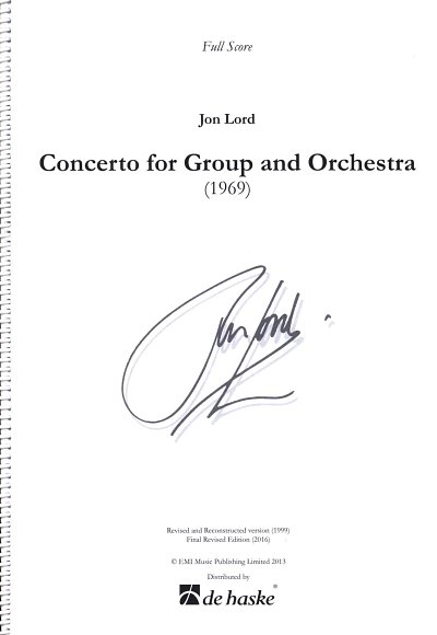 J. Lord: Concerto for Group and Orchestra, Sinfo (Part.)