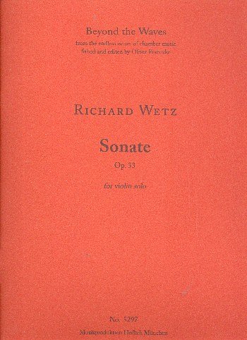 R. Wetz: Sonate op.33