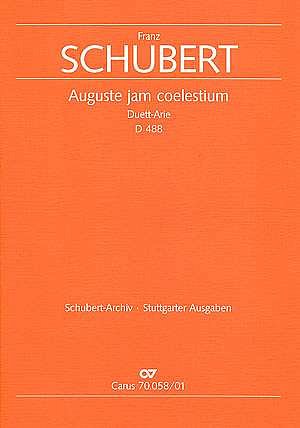 F. Schubert: Auguste jam coelestium D 488 / Partitur