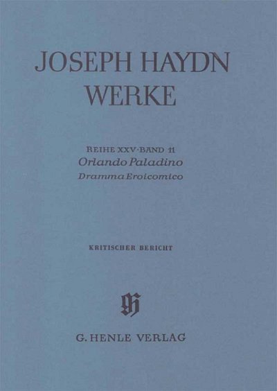J. Haydn: Orlando Paladino - Dramma Eroicomico