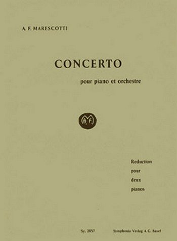 A. Marescotti: Concerto pour piano, 2Klav