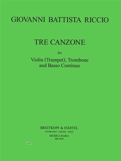 Riccio Giovanni Battista: 3 Canzonen