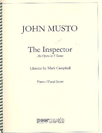 The Inspector  Vocal score, Soli, gemischter Chor, Orchester