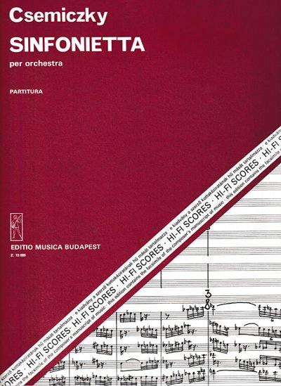 M. Csemiczky: Sinfonietta, Sinfo (Part.)