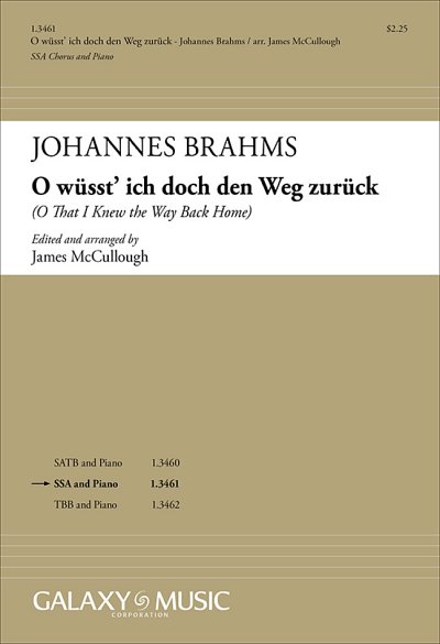 J. Brahms: O wüsst' ich doch den Weg zurück (KA)