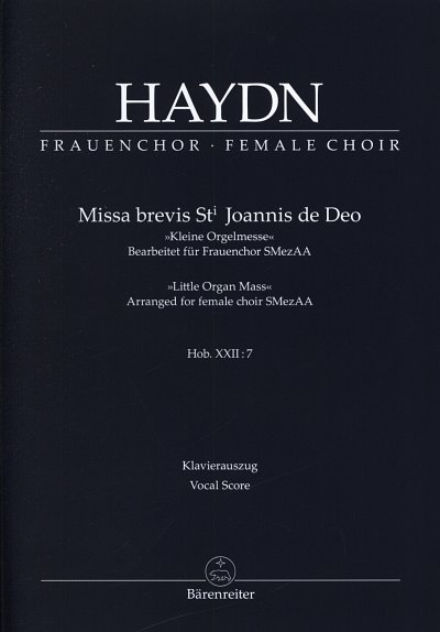 J. Haydn: Missa brevis St. Joannis de Deo H, Fch5StrOrg (KA)