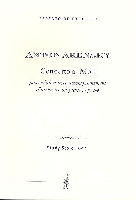 A. Arenski: Konzert a-Moll op.54 für Violine