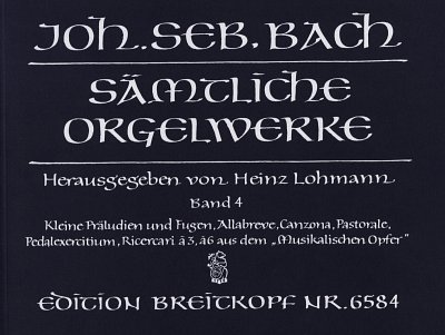J.S. Bach: Sämtliche Orgelwerke 4, Org