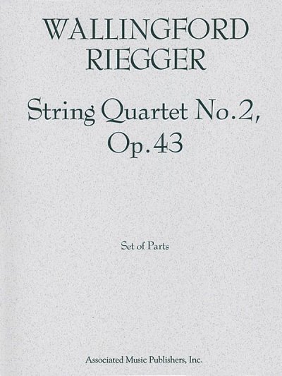 String Quartet No. 2, Op. 43, 2VlVaVc (Stsatz)