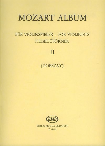 W.A. Mozart: Album for violin 2
