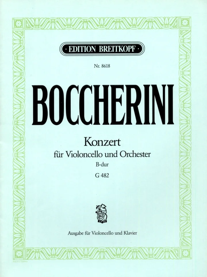 L. Boccherini: Violoncellokonzert B-dur G 482, VcOrch (KASt) (0)