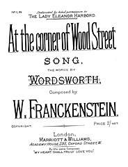 DL: W. Wordsworth: At The Corner Of Wood Street, GesKlav