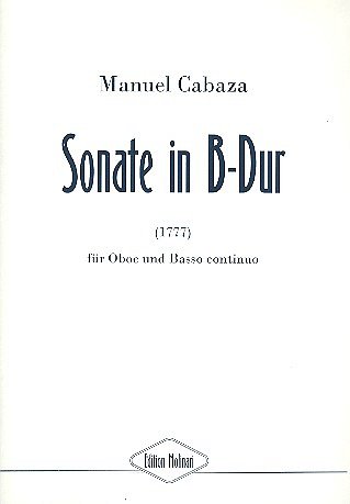 Cabaza Manuel: Sonate B-Dur