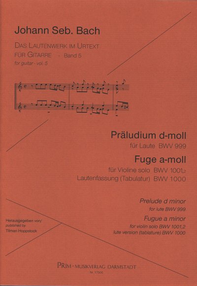 J.S. Bach: Präludium d-moll + Fuge a-moll, Git
