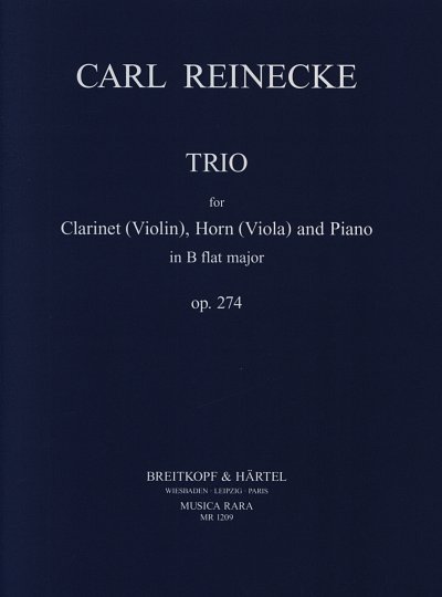 C. Reinecke: Trio B-Dur op. 274, KlarHrnKlv (Pa+St)